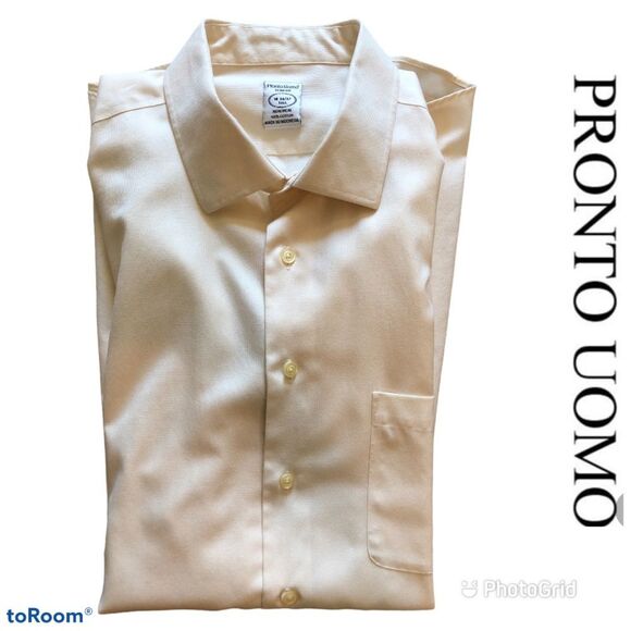 Pronto Uomo Other - ⚡️ Pronto Uomo Buttoned Down Dress Shirt (Slim Fit) ~ Size Tall 18 36/37 ⚡️